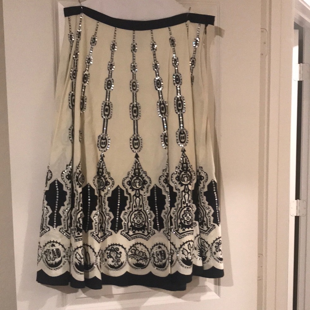 Black and silver skirt